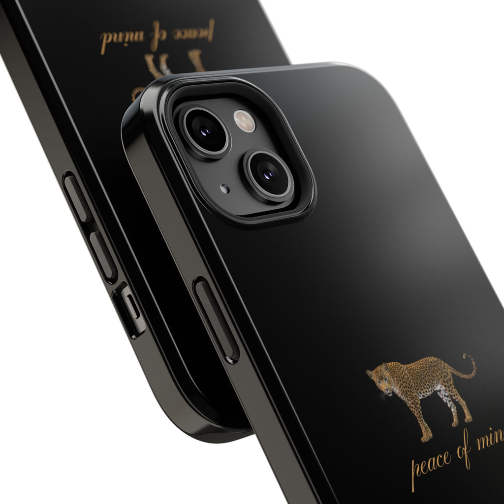 Black 'Peace of Mind' Panther Phone Case