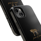 Black 'Peace of Mind' Panther Phone Case