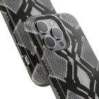 Grey Snakeskin Print Phone Case