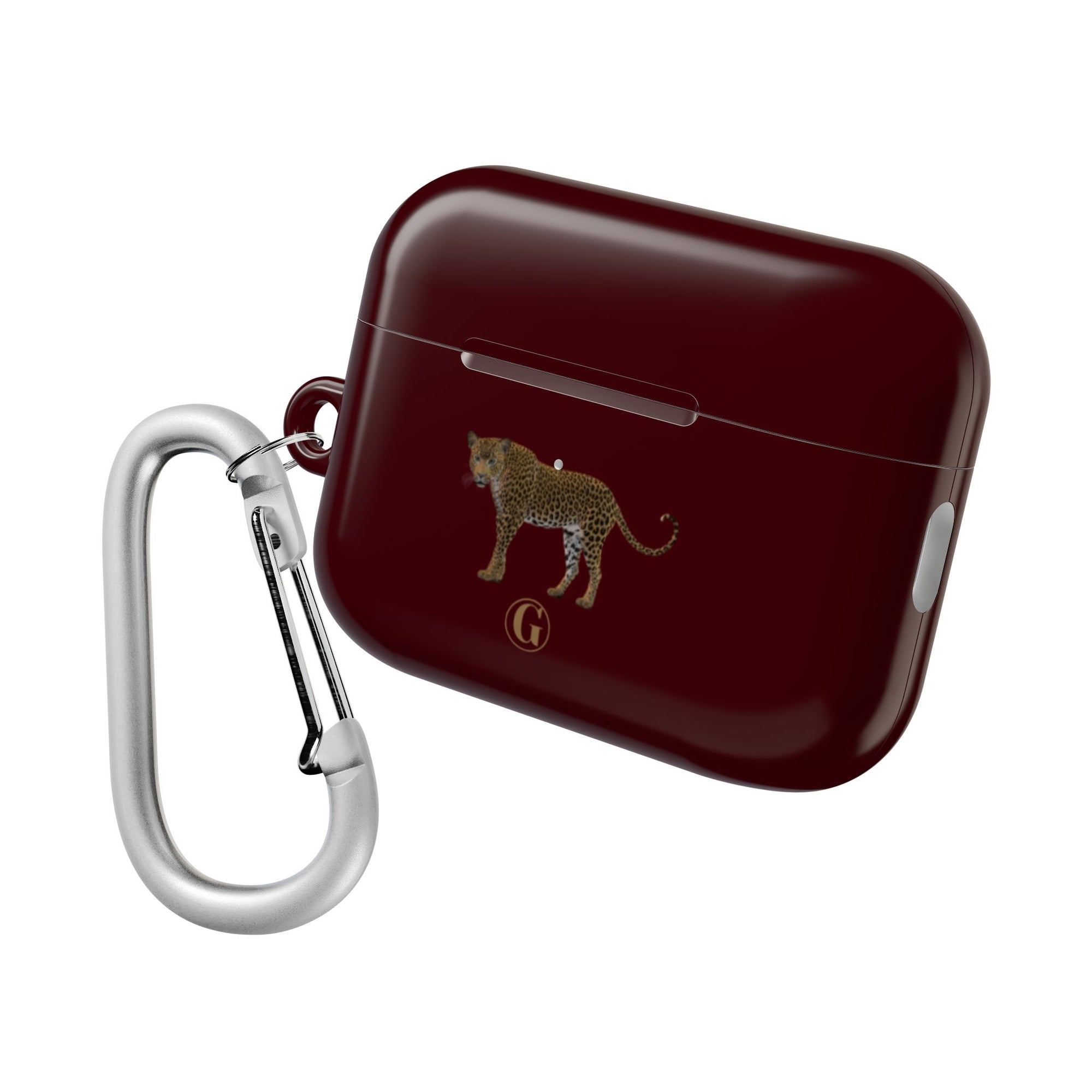 Burgundy Panther AirPod Cases