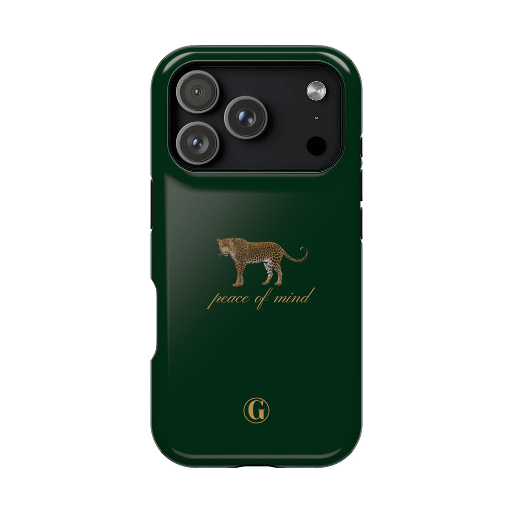 Emerald Green 'Peace of Mind' Panther Phone Case