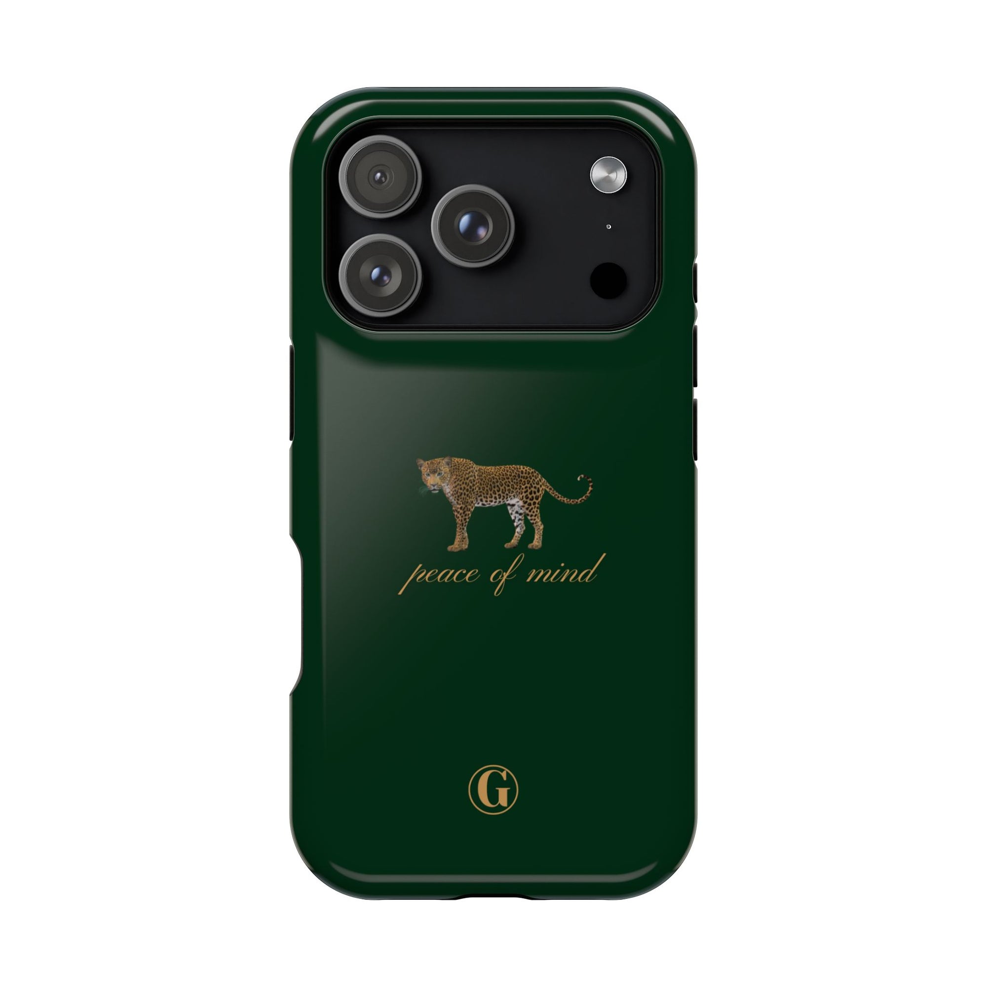 Emerald Green 'Peace of Mind' Panther Phone Case