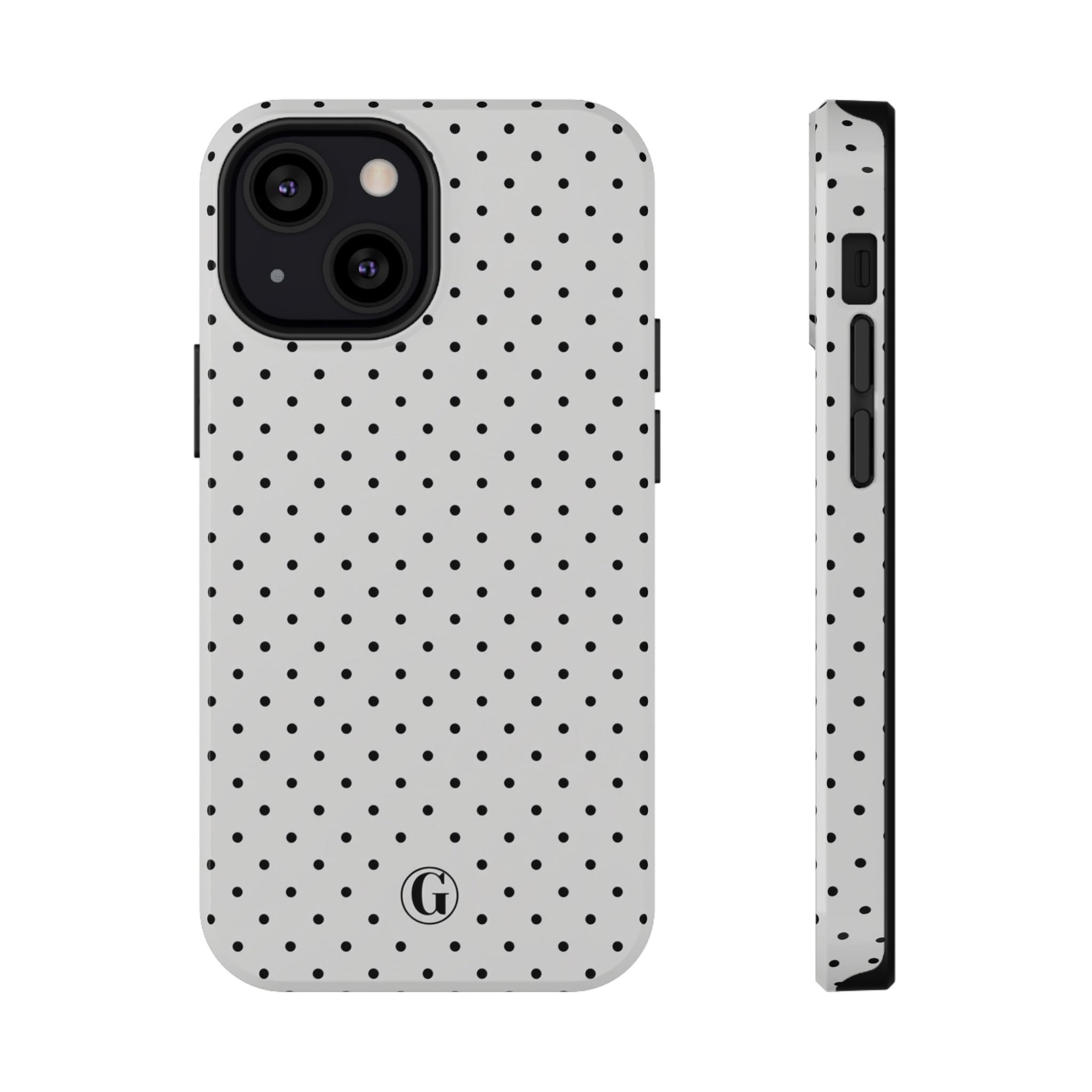 White Polka Dots Phone Case