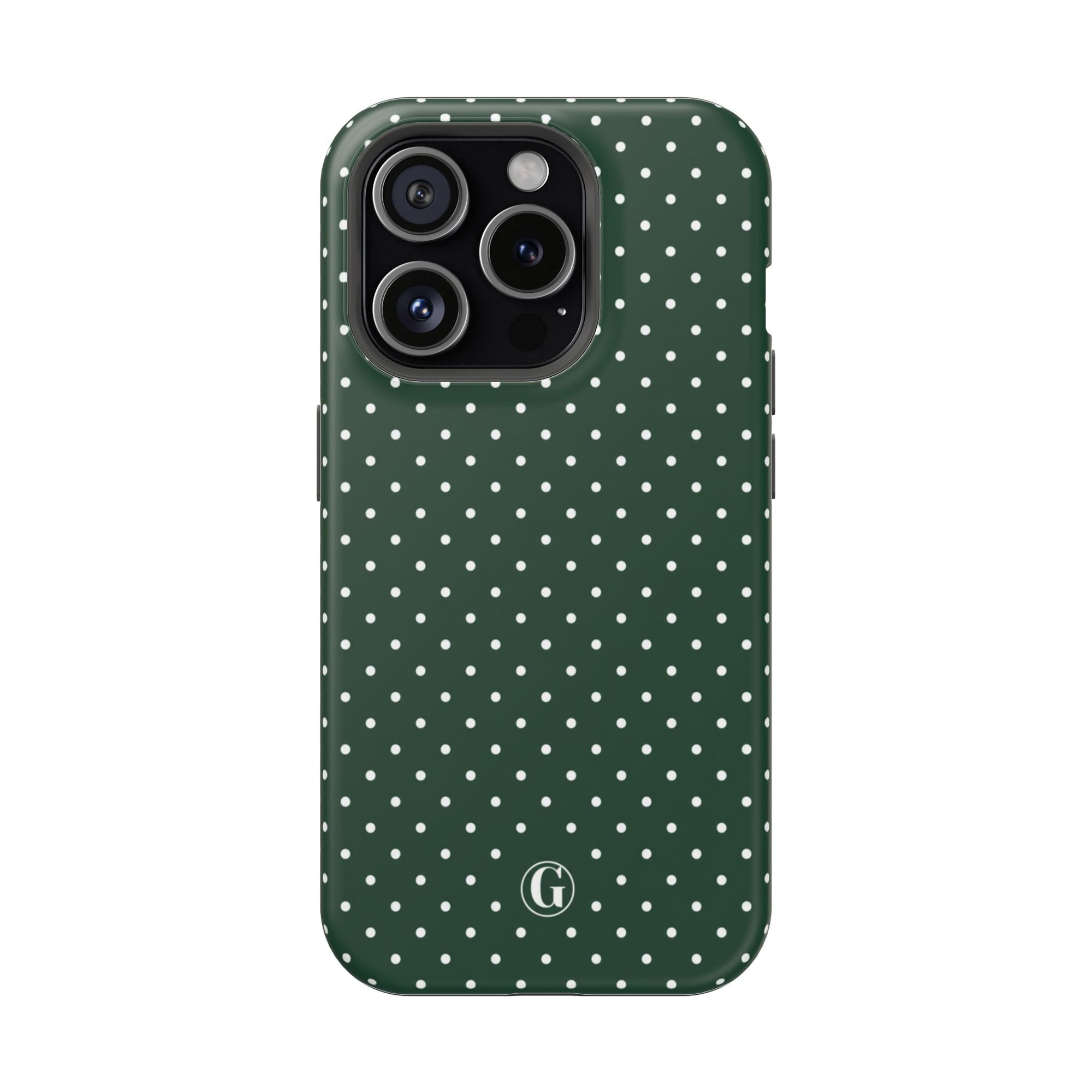 Emerald Green Polka Dots Phone Case