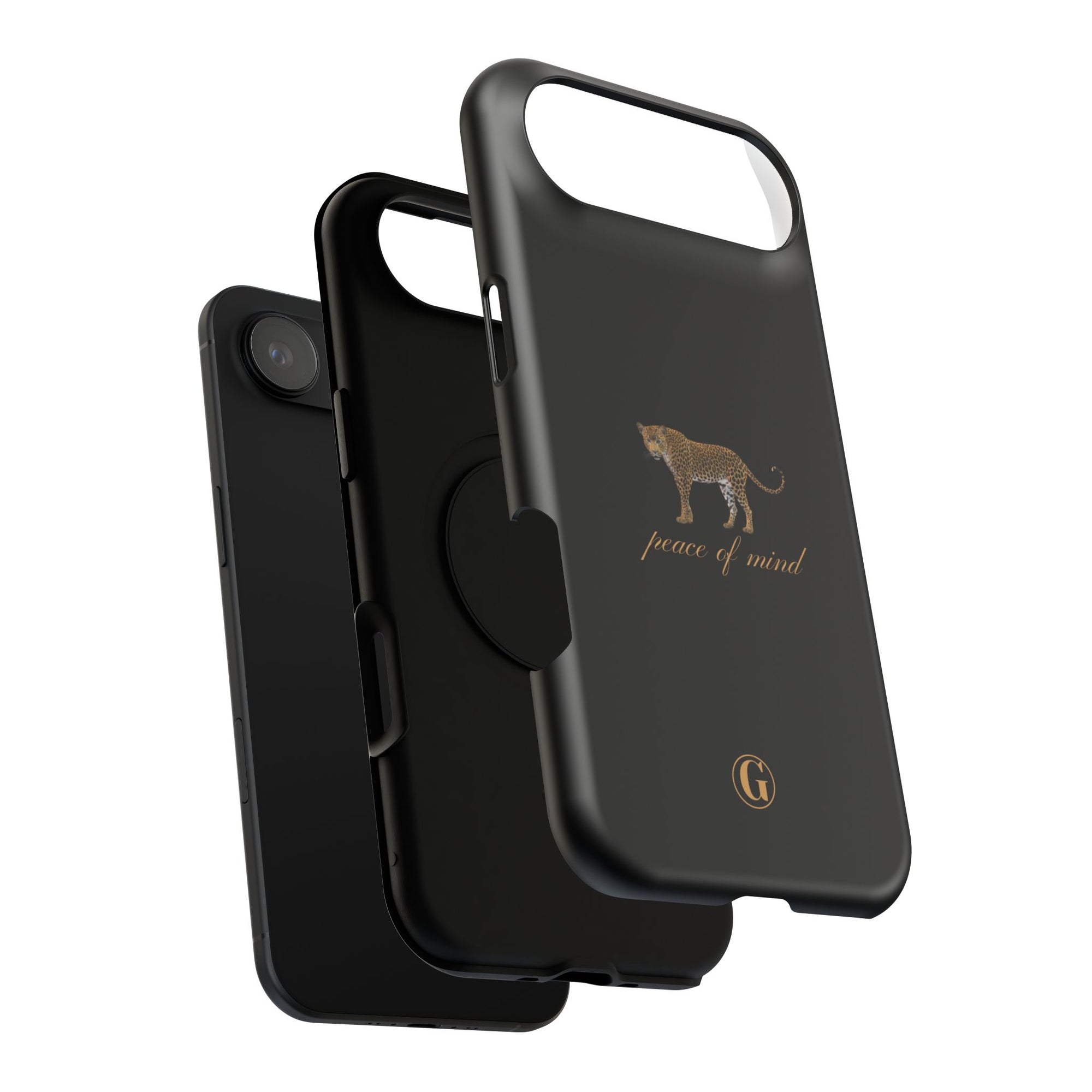 Black 'Peace of Mind' Panther Phone Case