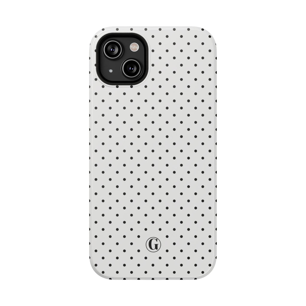 White Polka Dots Phone Case