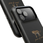 Black 'Peace of Mind' Panther Phone Case