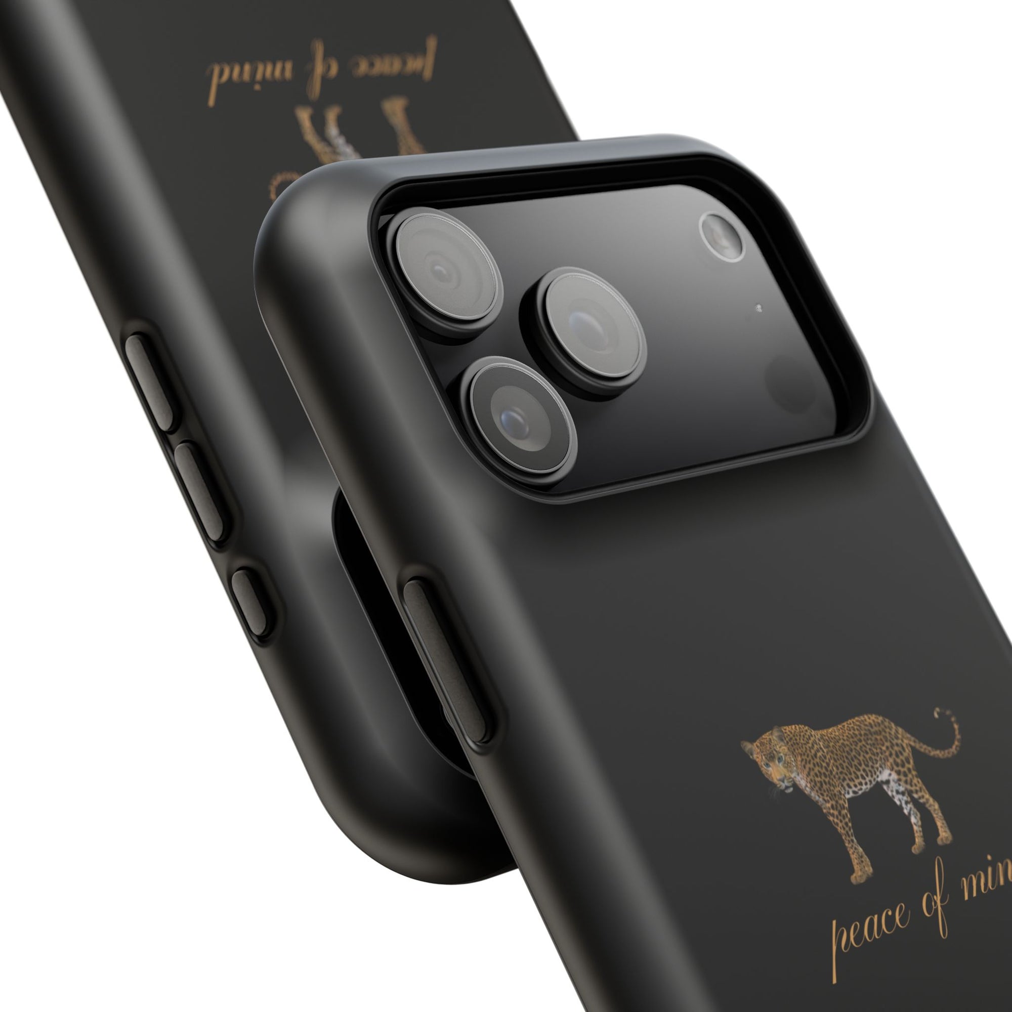 Black 'Peace of Mind' Panther Phone Case