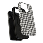 Houndstooth Print Phone Case