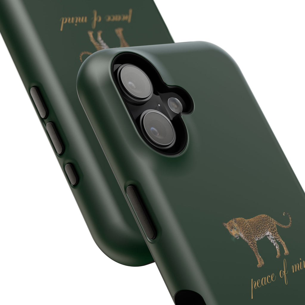 Emerald Green 'Peace of Mind' Panther Phone Case