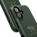 Emerald Green 'Peace of Mind' Panther Phone Case