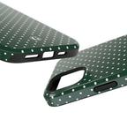 Emerald Green Polka Dots Phone Case