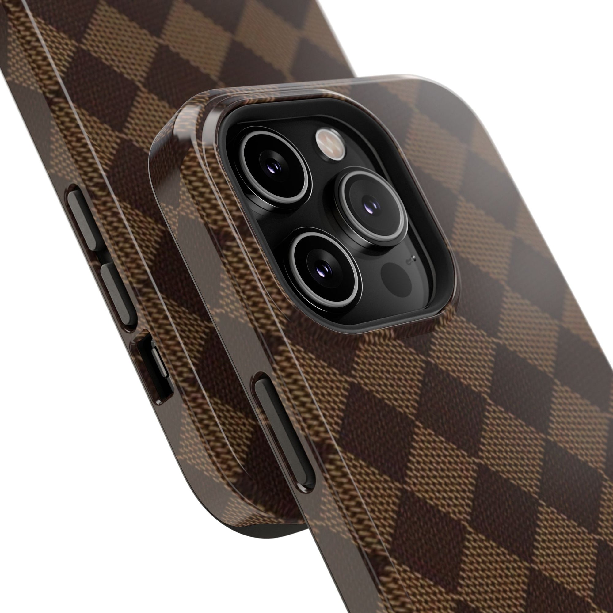 Brown Checkmate Phone Case