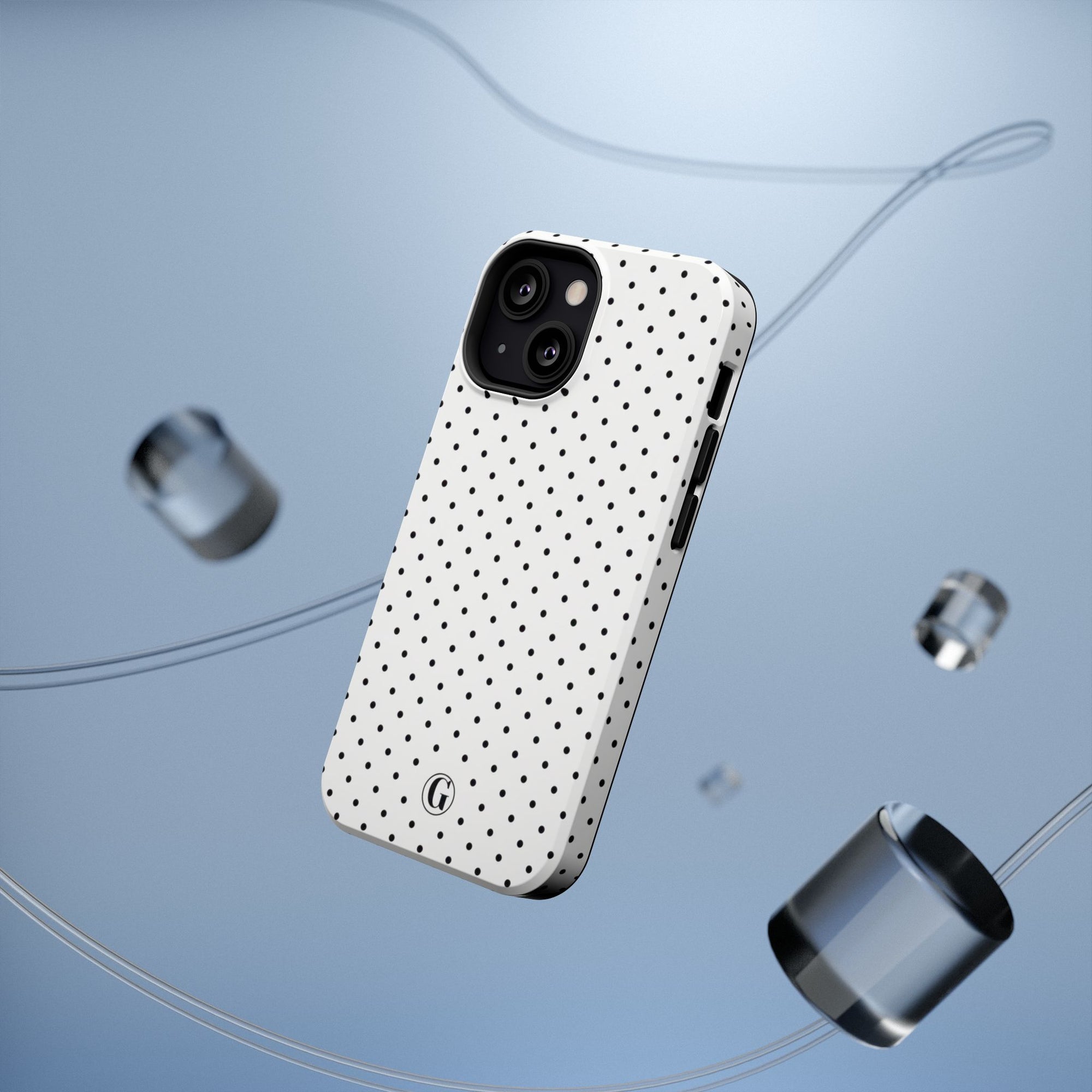 White Polka Dots Phone Case