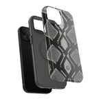 Grey Snakeskin Print Phone Case
