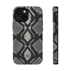 Grey Snakeskin Print Phone Case
