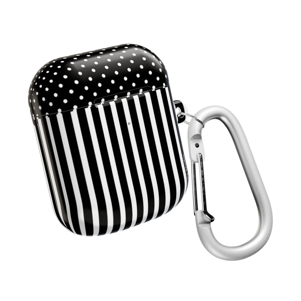 B&W Polka Dots x Stripes AirPod Case