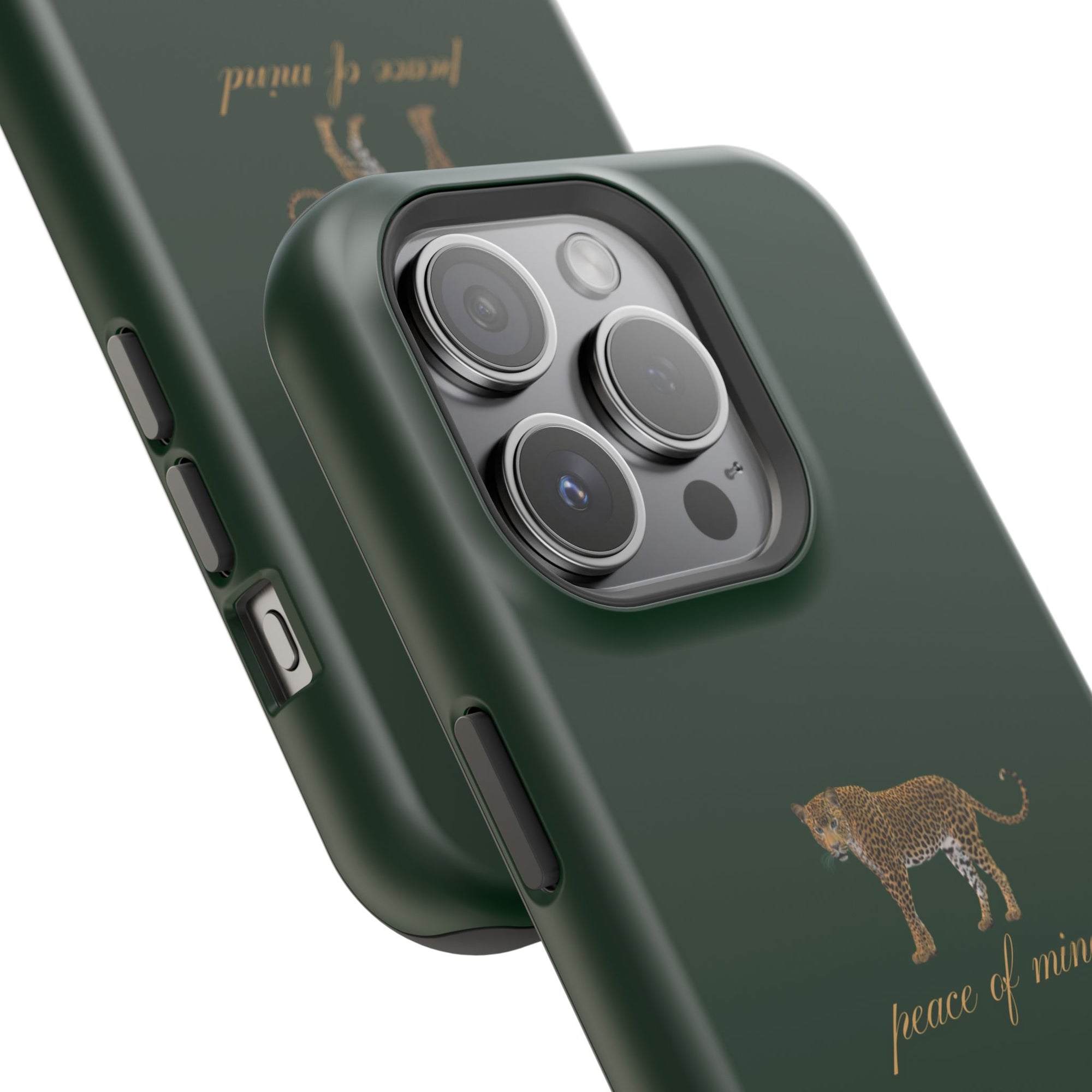 Emerald Green 'Peace of Mind' Panther Phone Case